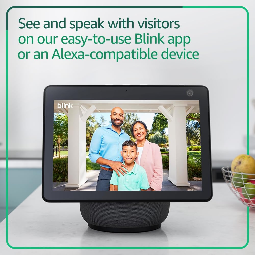image:imageAllnew Blink Video Doorbell with Basic Annual Plan Headtotoe HD view twoyear battery Sync Module Core included System Black