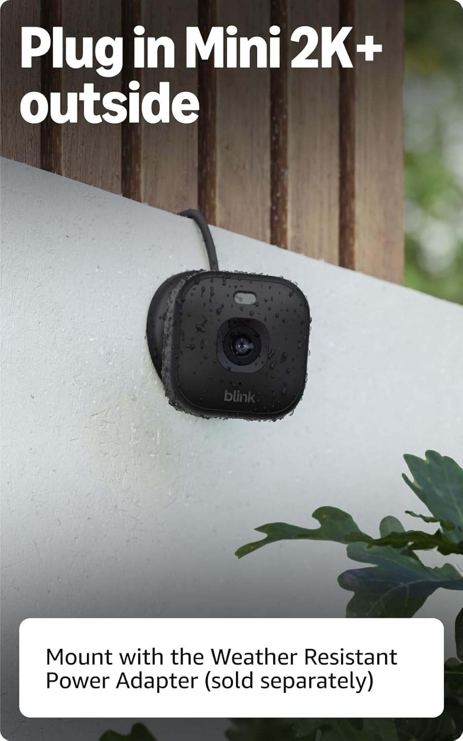 image:imageBlink Mini 2K newest model with 1Year Plus plan Plugin Home amp Pet Security Camera with 2K video resolution smart motion detection works with Alexa 2 camera Black