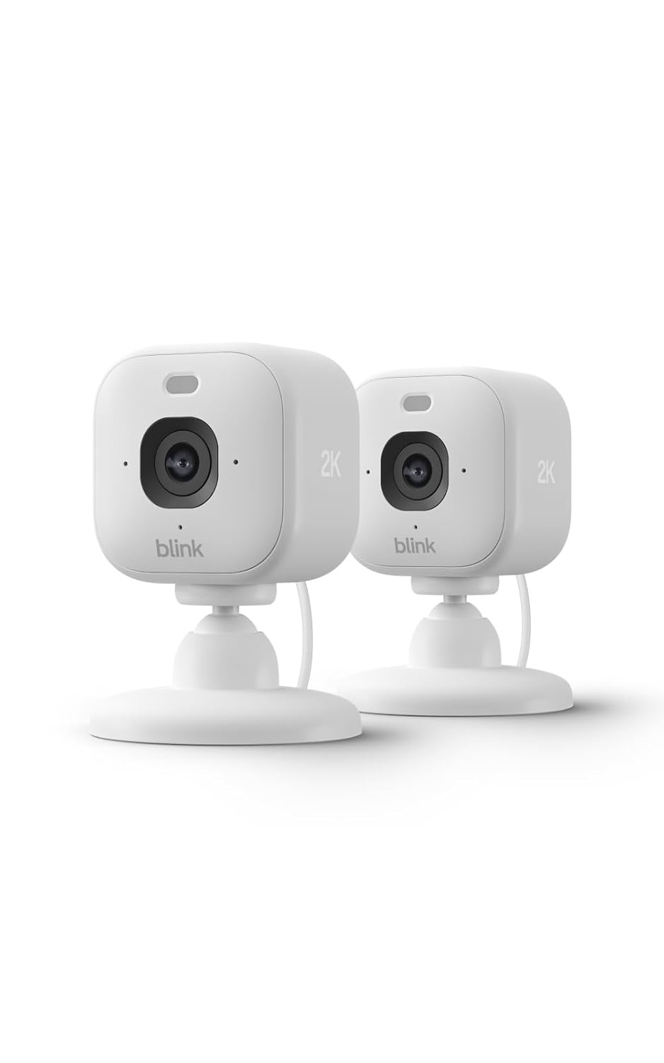 image:imageBlink Mini 2K newest model with 1Year Plus plan Plugin Home amp Pet Security Camera with 2K video resolution smart motion detection works with Alexa 2 camera White