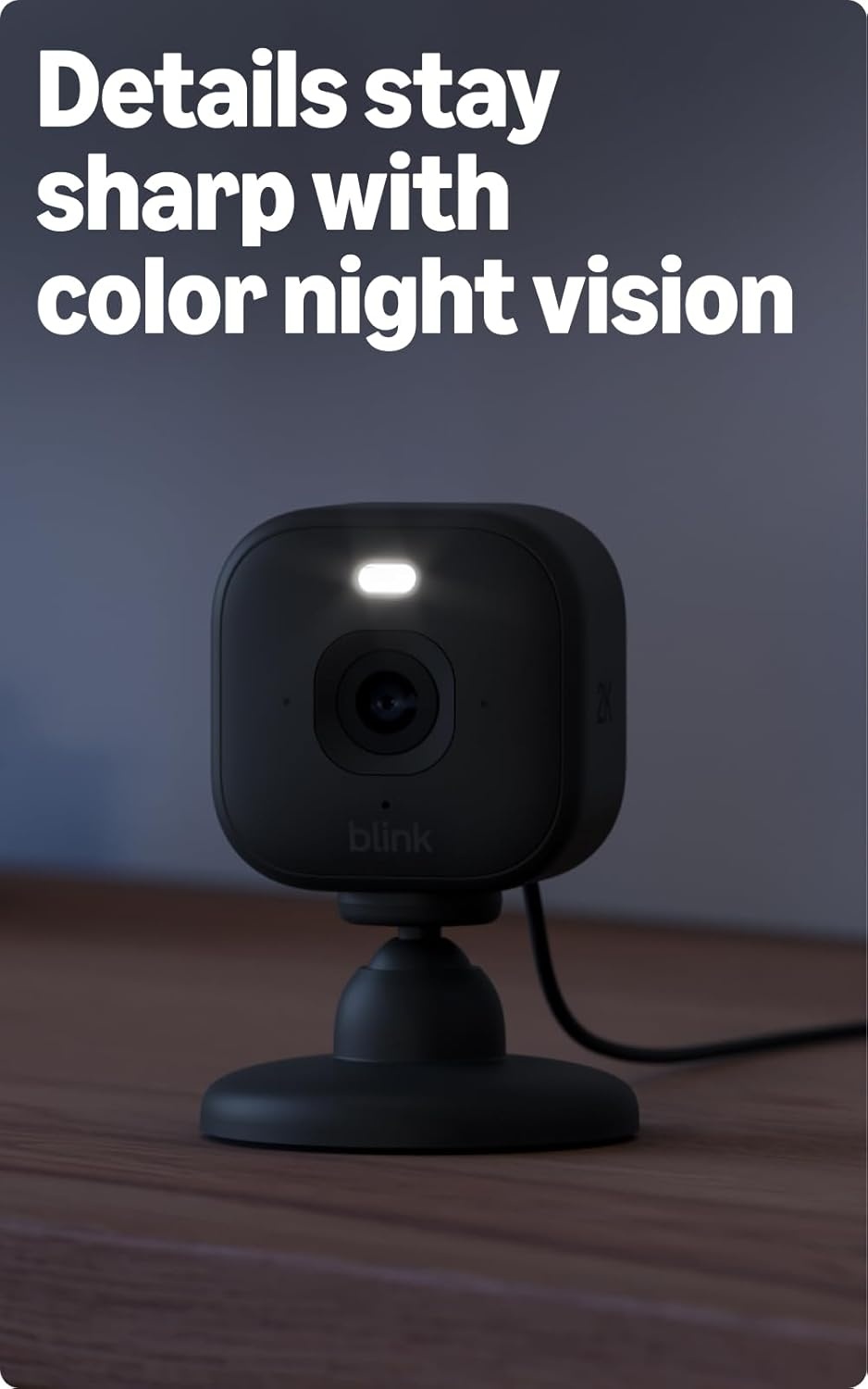 image:imageBlink Mini 2K newest model with Basic Annual Plan Plugin Home amp Pet Security Camera with 2K video resolution smart motion detection works with Alexa 1 camera Black