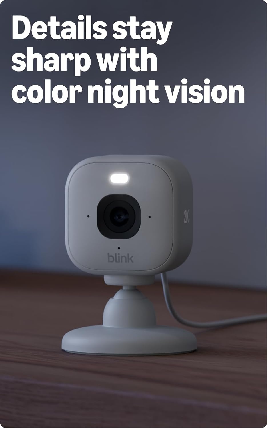 image:imageBlink Mini 2K newest model with Basic Annual Plan Plugin Home amp Pet Security Camera with 2K video resolution smart motion detection works with Alexa 1 camera White
