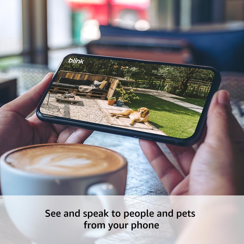 image:imageBlink Outdoor 4 1Year Plus plan Wireless smart security camera twoyear battery life 1080p HD day and infrared night live view Sync Module Core included 2 camera systemSave with Plus plan