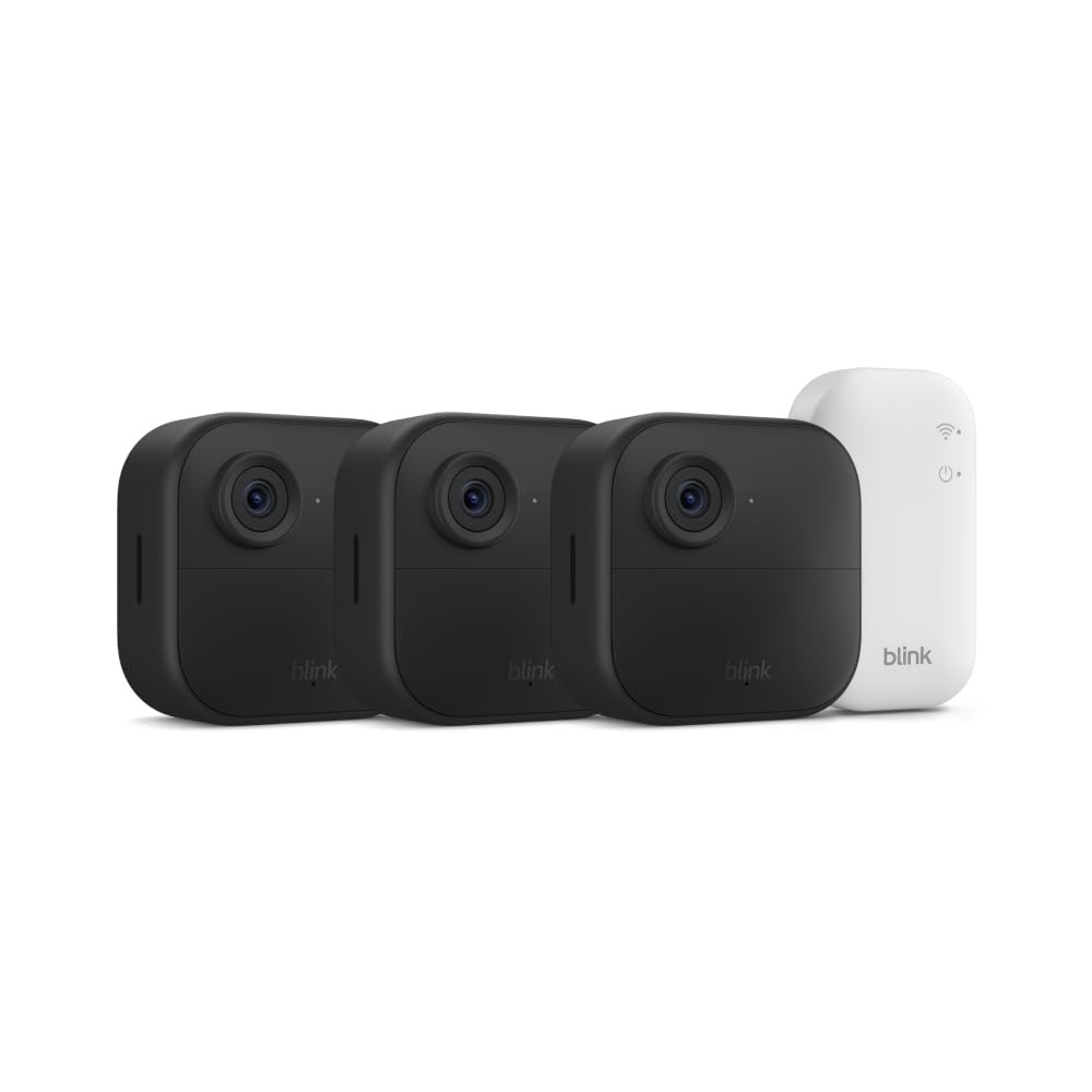 image:imageBlink Outdoor 4 1Year Plus plan Wireless smart security camera twoyear battery life 1080p HD day and infrared night live view Sync Module Core included 2 camera systemSave with Plus plan