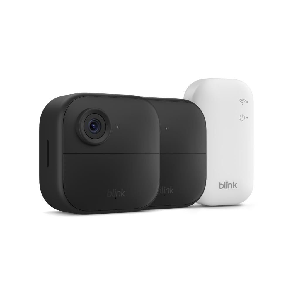image:imageBlink Outdoor 4 1Year Plus plan Wireless smart security camera twoyear battery life 1080p HD day and infrared night live view Sync Module Core included 2 camera systemSave with Plus plan