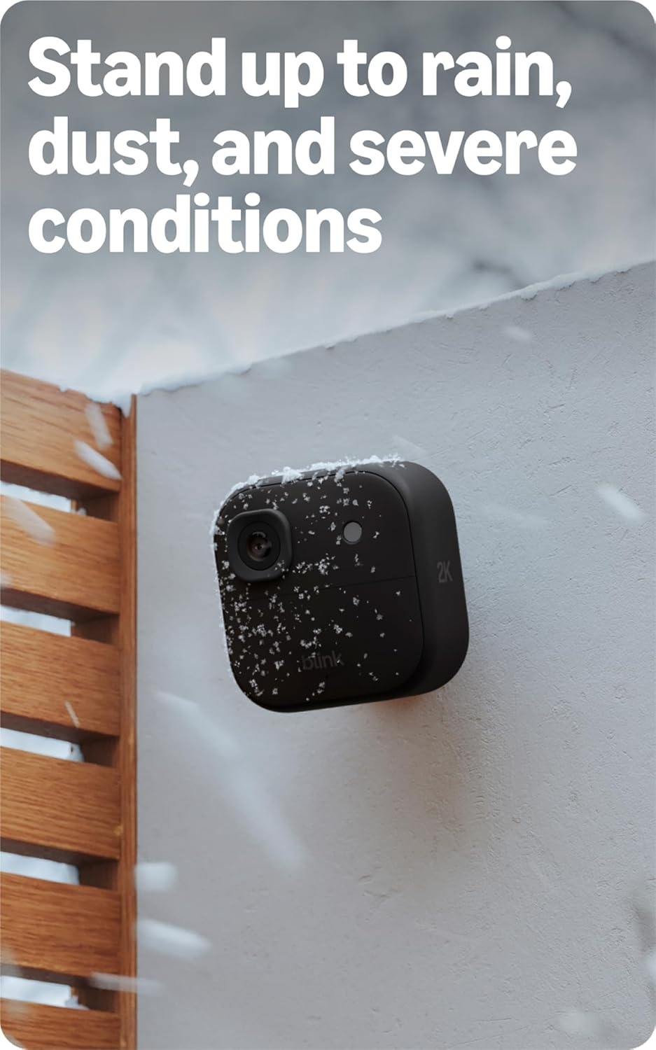 image:imageBlink Outdoor 2K newest model with 1Year Plus plan 2K video resolution Color Vision in low light and noise cancellation Sync Module included 2 camera system Black
