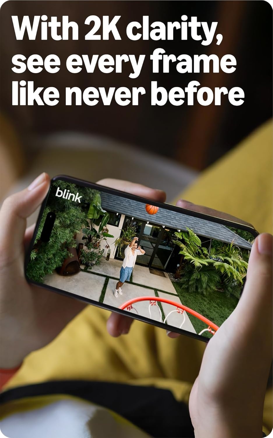 image:imageBlink Outdoor 2K newest model with 1Year Plus plan 2K video resolution Color Vision in low light and noise cancellation Sync Module included 2 camera system Black
