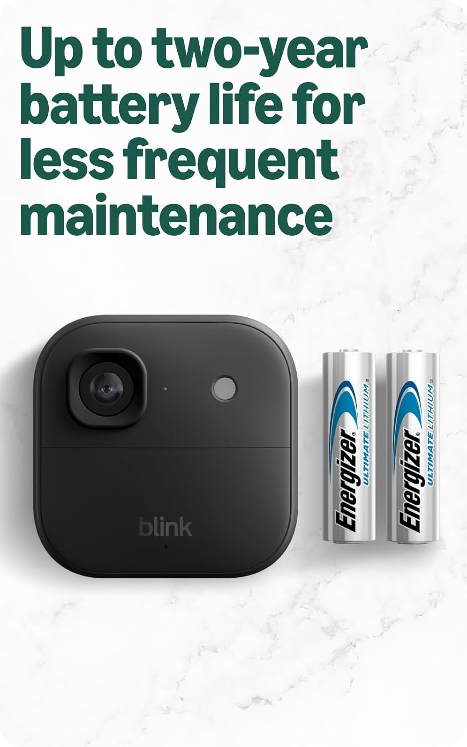 image:imageBlink Outdoor 2K newest model with 1Year Plus plan 2K video resolution Color Vision in low light and noise cancellation Sync Module included 2 camera system Black