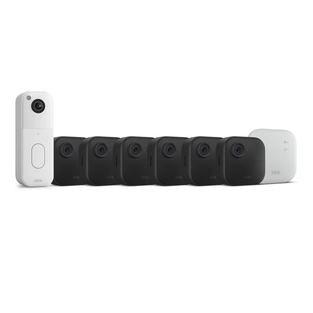 image:imageBlink Video Doorbell Outdoor 4 XR Wireless smart security cameras twoyear battery life go up to 400 feet from your home with extended range Sync Module XR included